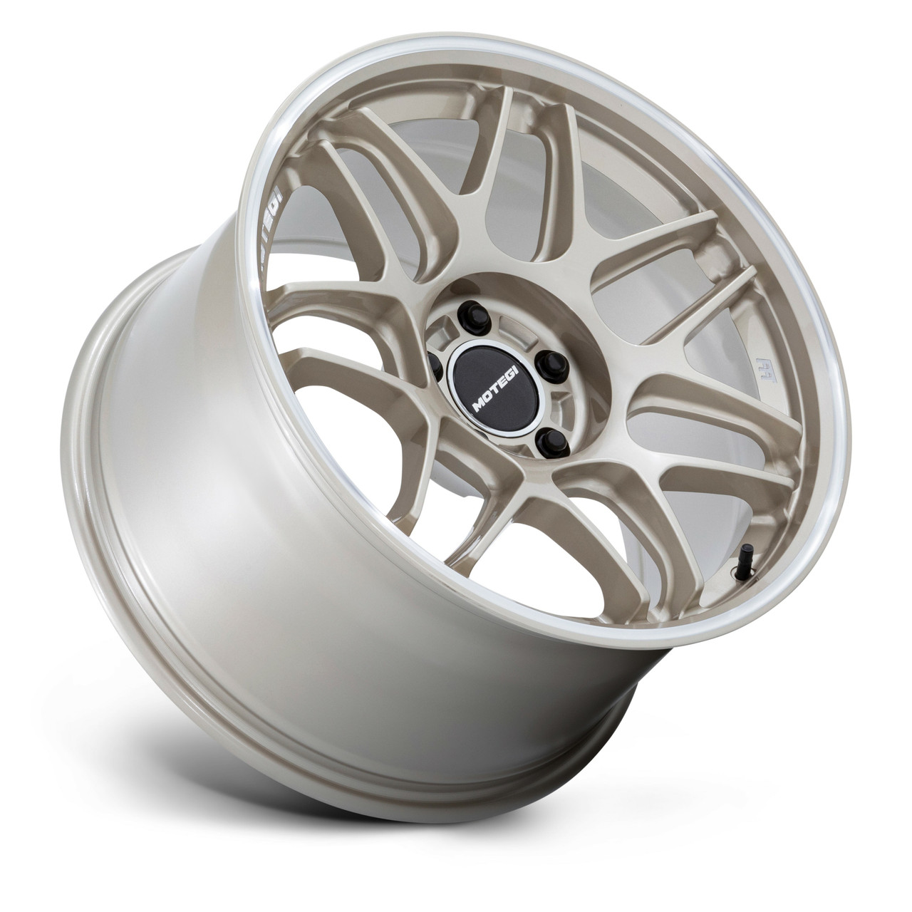 18" Motegi MR158 Tsubaki Motorsport Gold W/ Machined Lip 18x8.5 Wheel 5x100 30mm