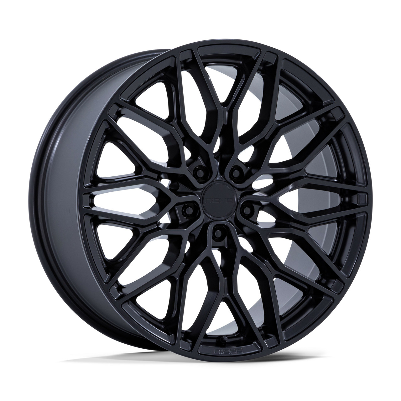 Set 4 22" Niche 1PC NC277 Calabria 5 Matte Black 22x9 Wheels 5x4.5 38mm Rims