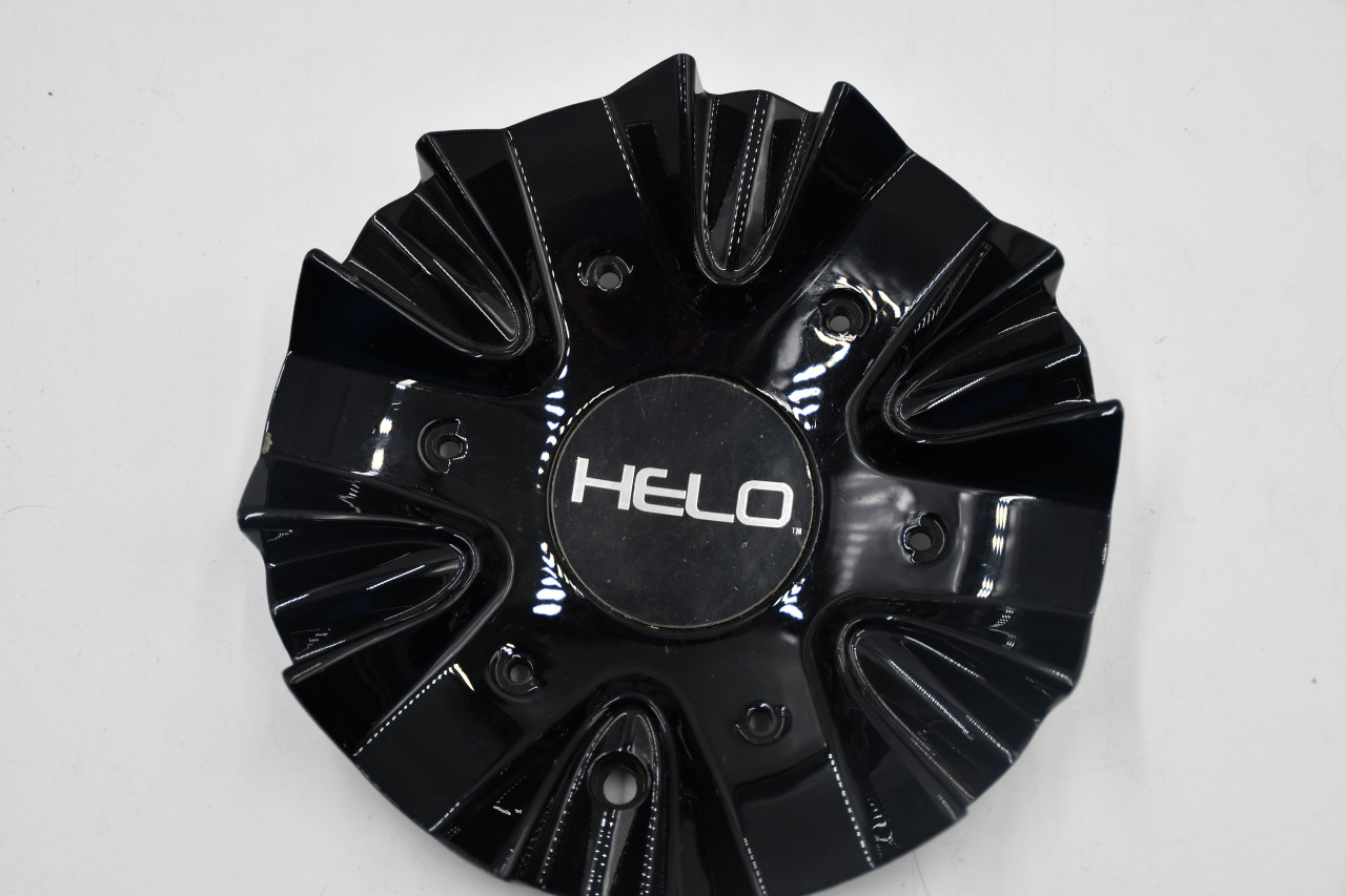 Helo Gloss Black Wheel Center Cap Hub Cap HE866L174 7" Bolt on 6 Lug