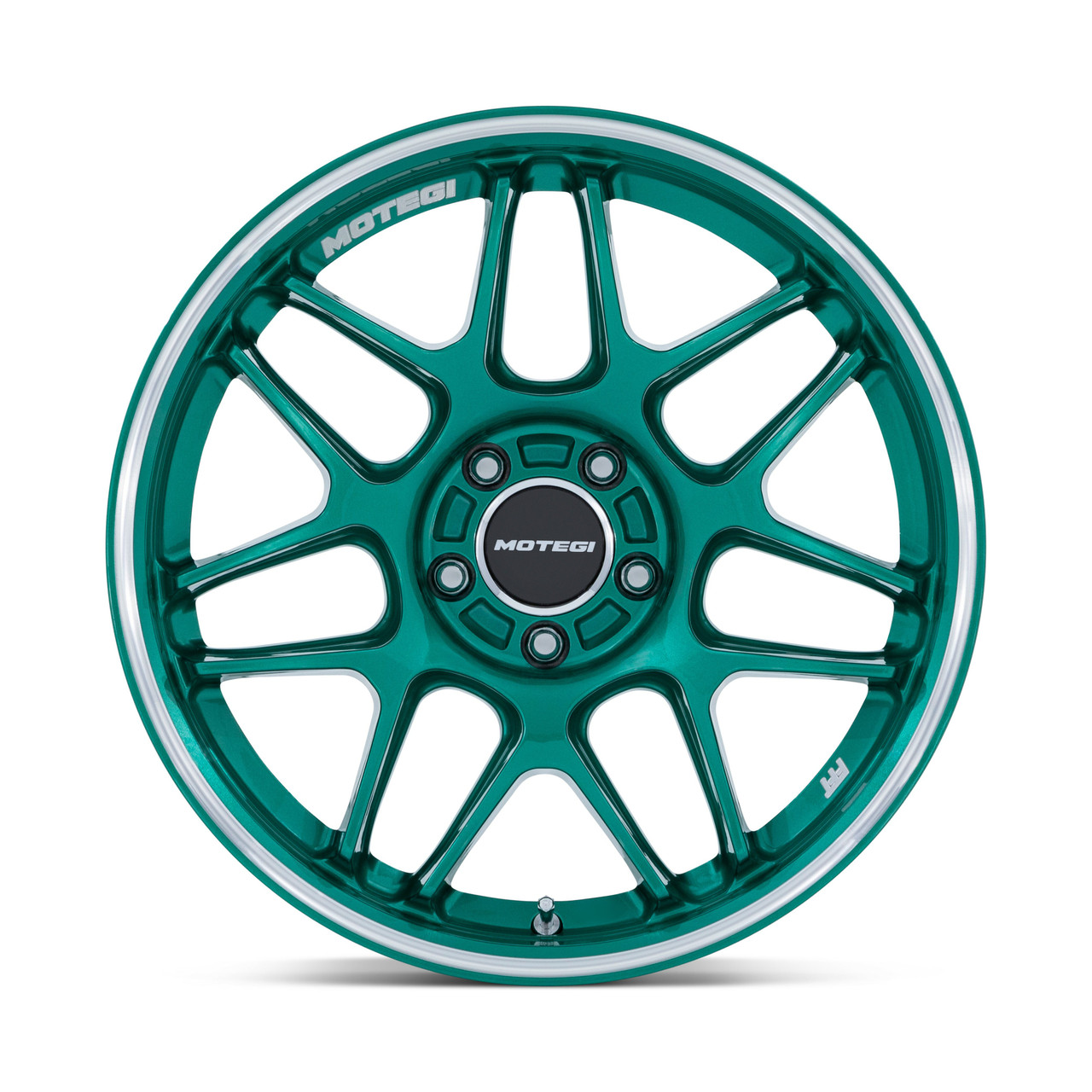 18" Motegi MR158 Tsubaki Hokkaido Green Machined Lip 18x9.5 Wheel 5x120 25mm Rim