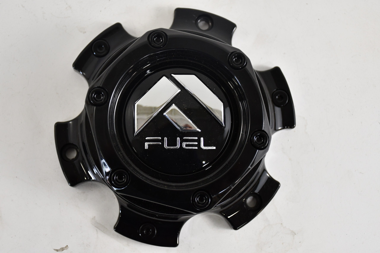Fuel 1004-37GB Gloss Black Chrome Logo Wheel Center Cap 5.5 Inch
