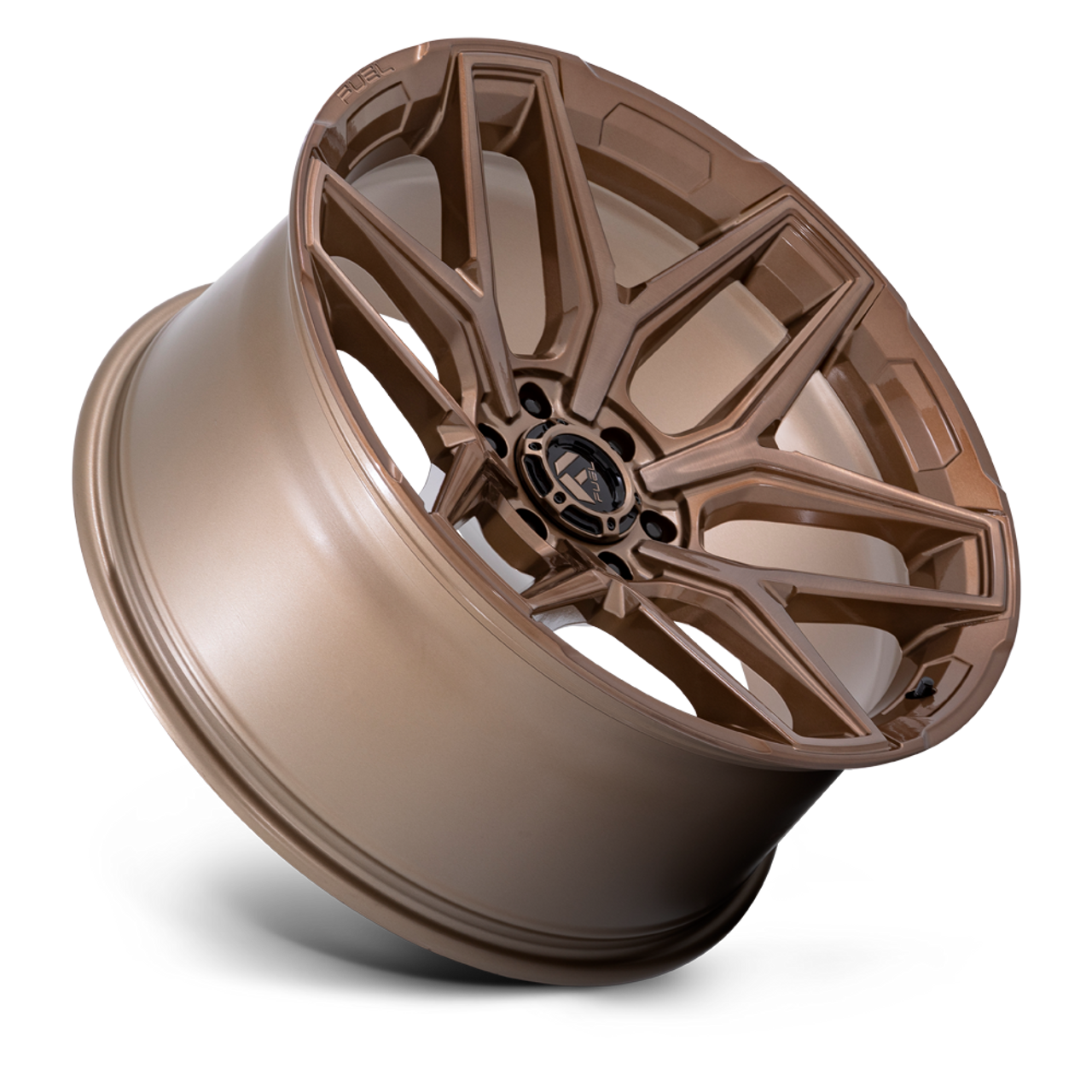 22" Fuel 1PC Flux Platinum Bronze 22x10 Wheel 8x6.5 -18mm For Chevy GMC Ram Ford