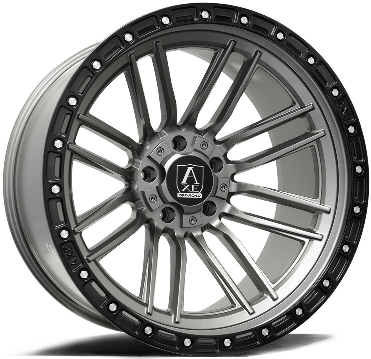 Set 4 20" Axe Wheels Icarus  Grey 20x10 Wheels 8x180 -19mm For Chevy GMC Rims