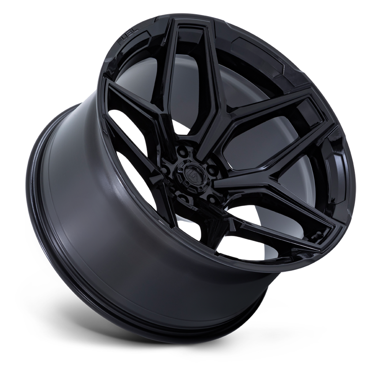 Set 4 20" Fuel Flux Gloss Black 20x9 Wheels 8x170 01mm For Ford F250 F350 Rims