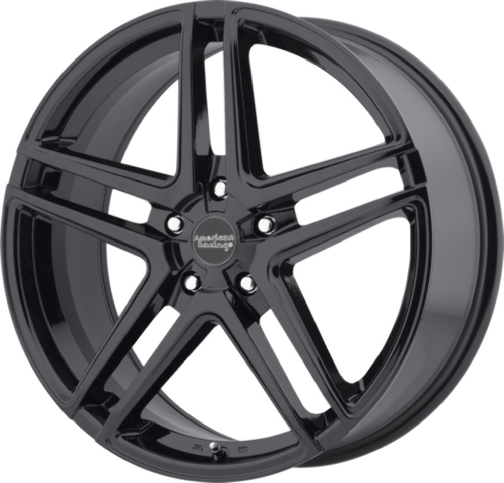 American Racing AR907 17x7.5 5x120 Gloss Black Wheel 17" 42mm Rim