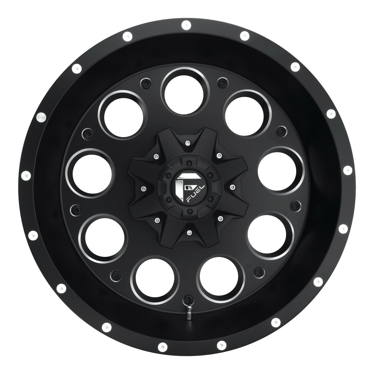 Fuel 1PC D525 Revolver 15x8 5x4.5 5x4.75 Matte Black Milled Wheel 15" -18mm Rim