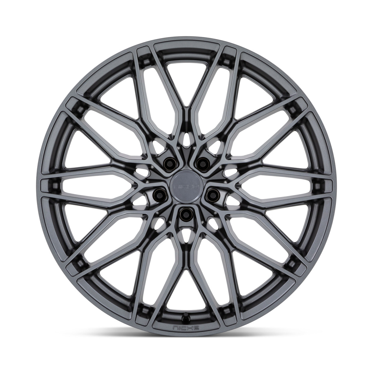 20" Niche 1PC NC277 Calabria 5 Matte Gunmetal 20x9 Wheel 5x120 27mm Rim