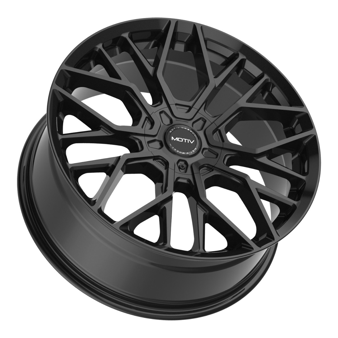 17" Motiv 441B Zenith Gloss Black 17x7.5 Wheel 5x112 5x4.5 Rim 40mm 5 Lug