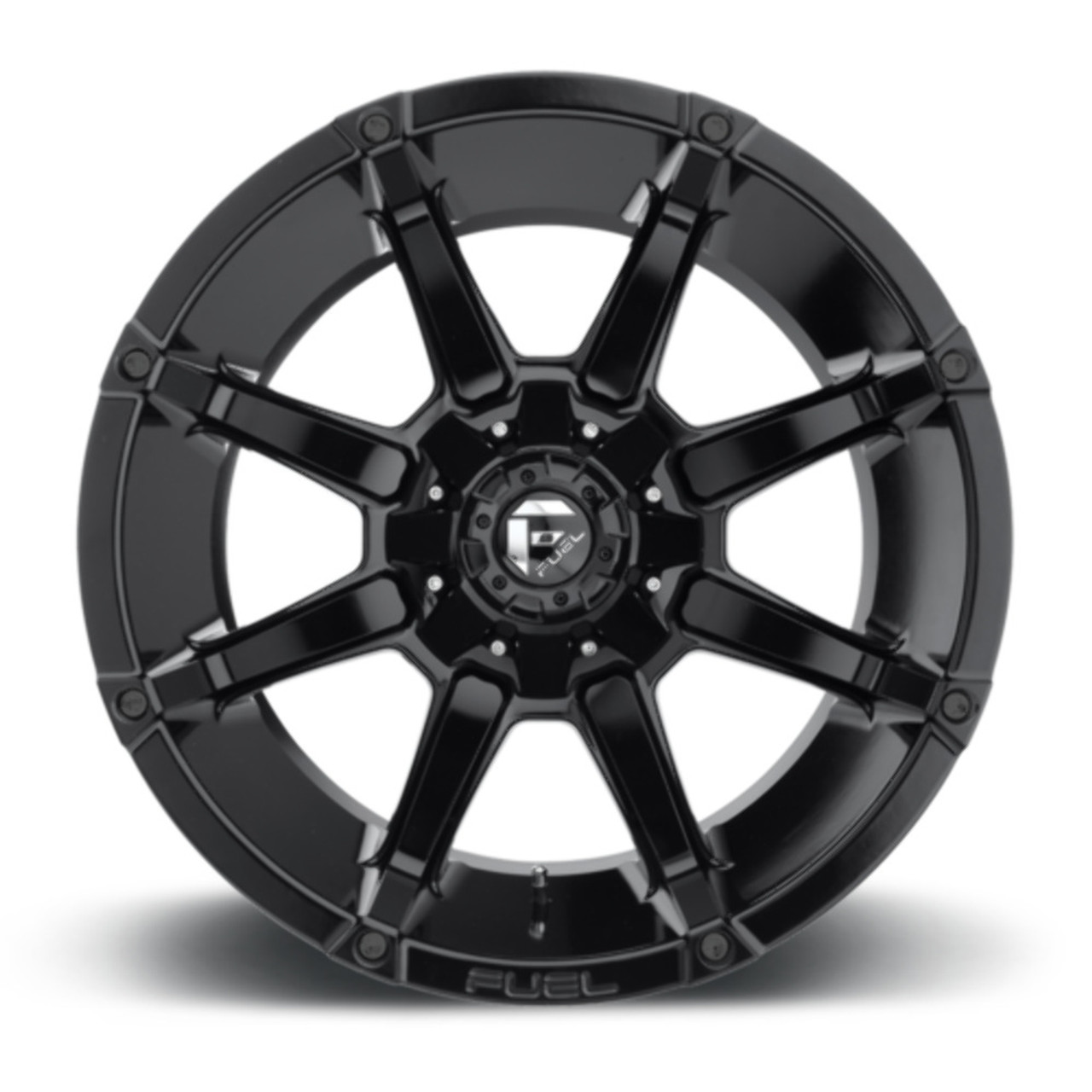 20" Fuel 1PC D575 Coupler 20x10 6x135 6x5.5 -18mm Wheel Gloss Black Lifted Rim