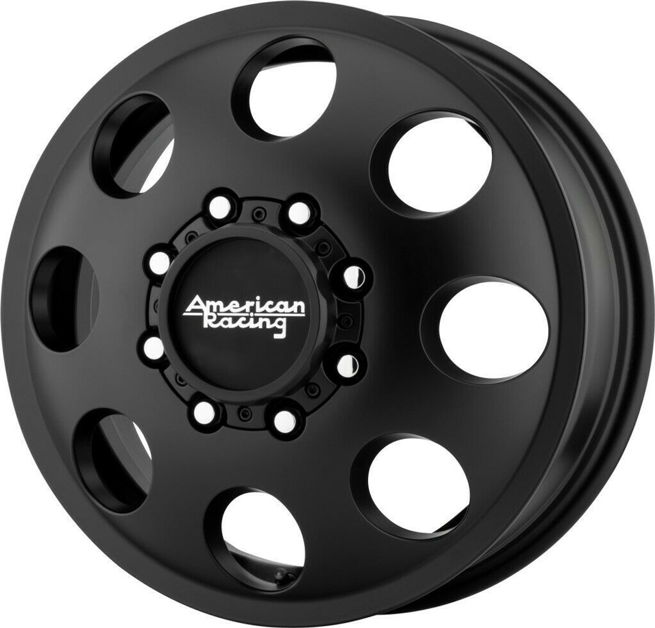 17" American Racing AR204 Baja Dually 17x6.5 8x200 Satin Black Front Wheel 111mm
