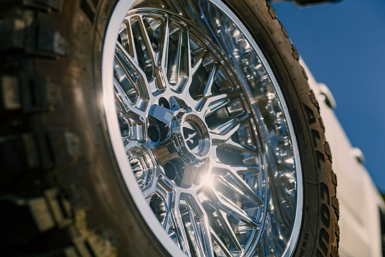 Set 4 22" Gear Off Road 775C Surge Chrome 22x10 Wheels 8x180 Rims -19mm Lifted