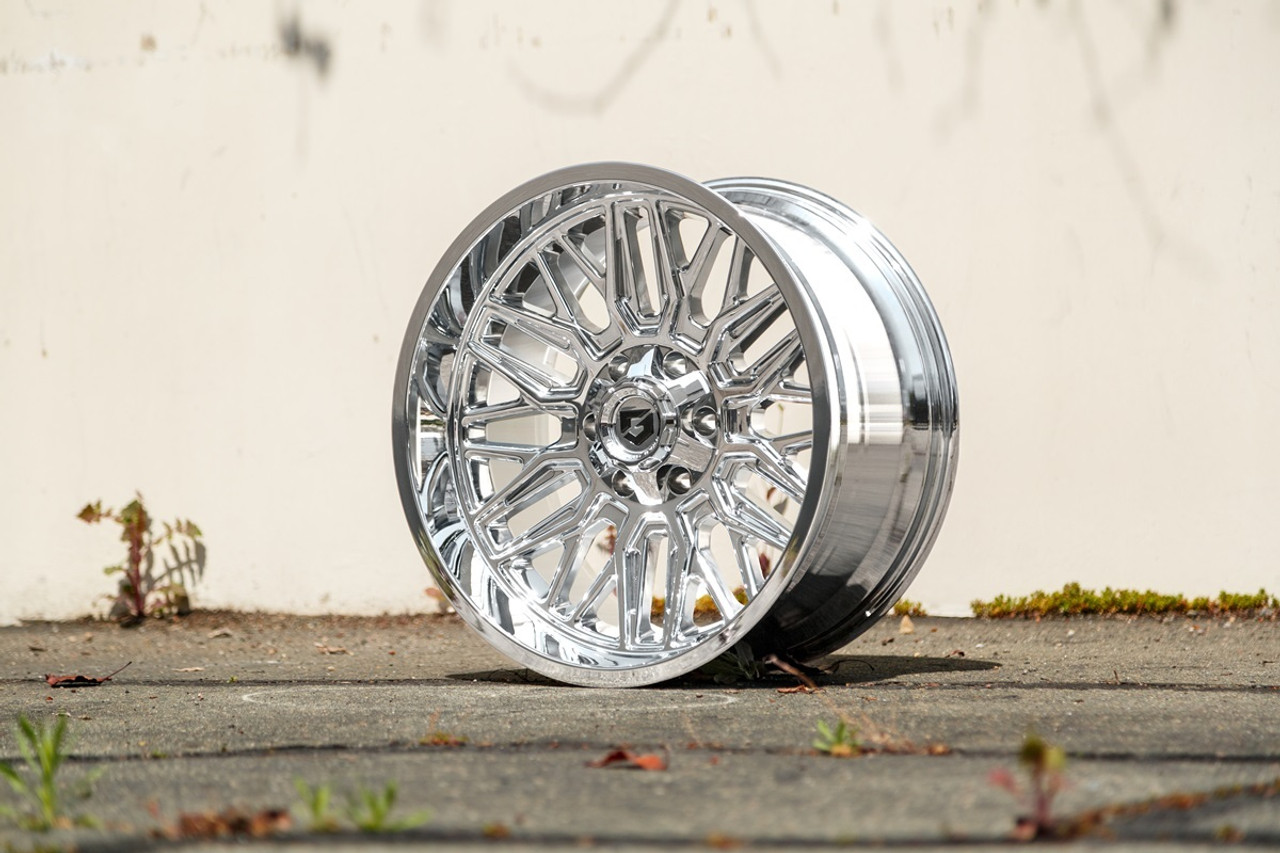 Set 4 22" Gear Off Road 775C Surge Chrome 22x10 Wheels 8x180 Rims -19mm Lifted
