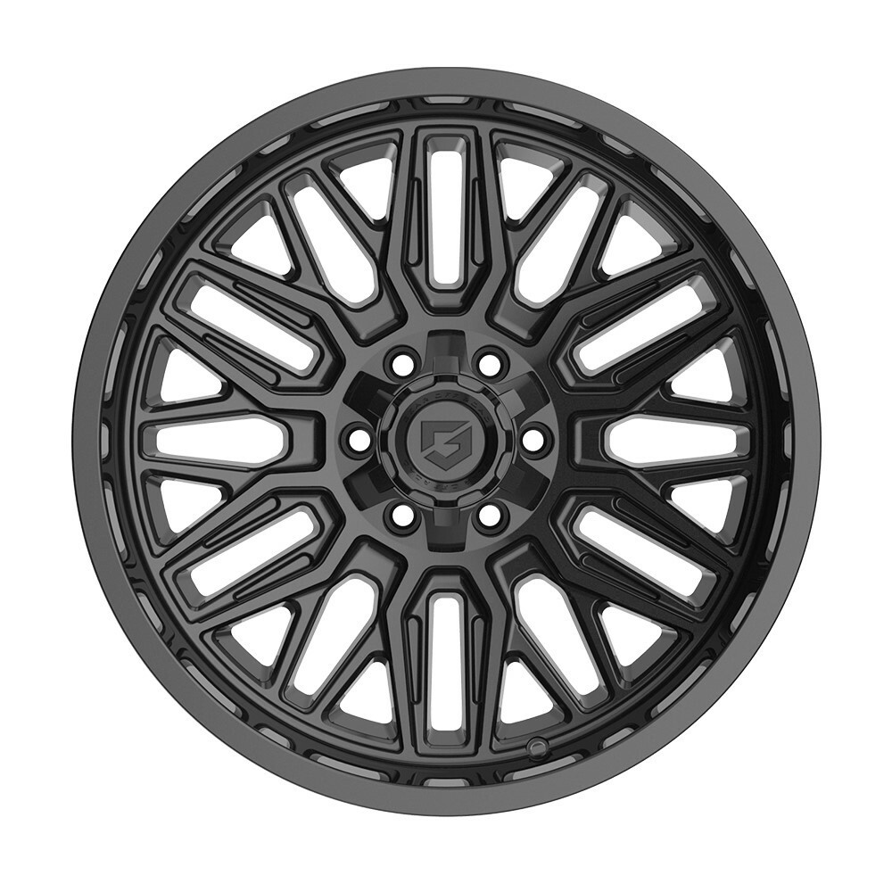 Set 4 20" Gear Off Road 775B Surge 20x10 6x135 6x5.5 -19mm Gloss Black Wheels