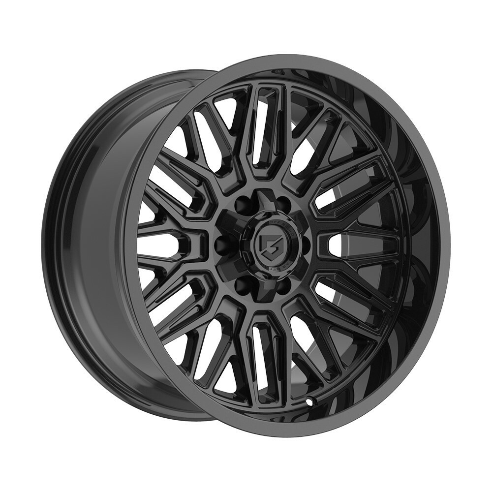 20" Gear Off Road 775B Surge 20x9 6x135 6x5.5 0mm Gloss Black For Ford Chevy GMC