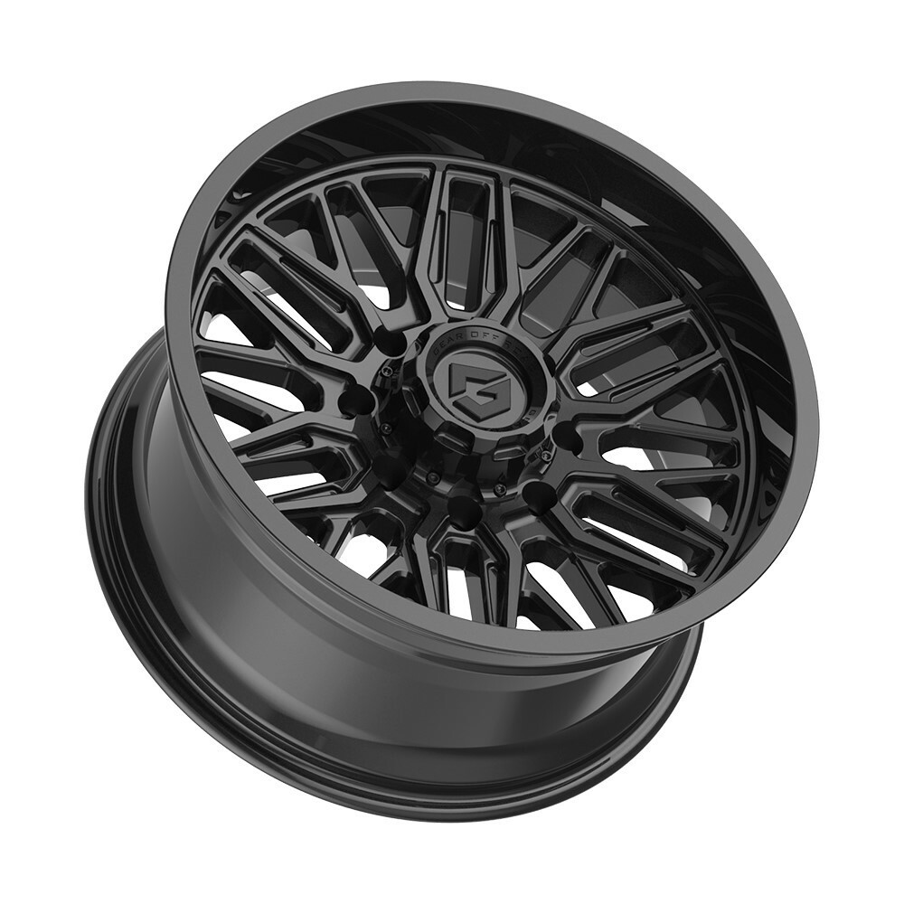Set 4 22" Gear Off Road 775B Surge 22x10 6x135 6x5.5 -19mm Gloss Black Wheels