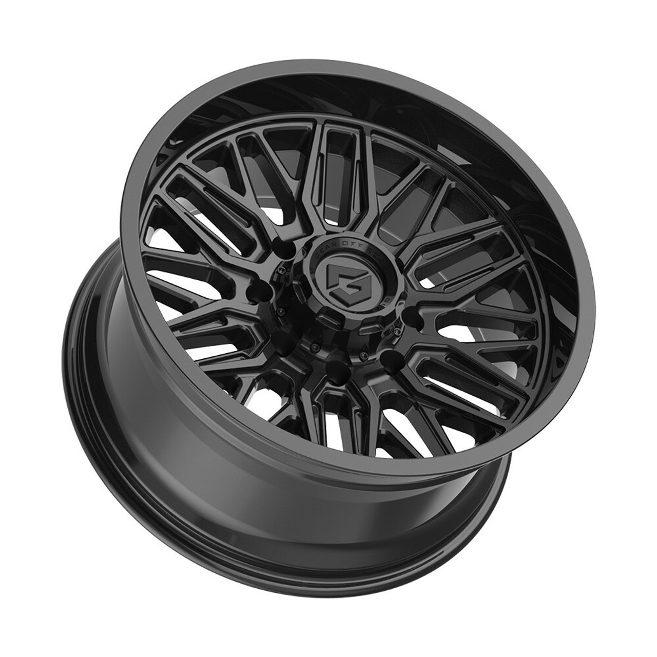 22" Gear Off Road 775B Surge Gloss Black 22x12 Wheel 8x170 Rim -44mm For Ford