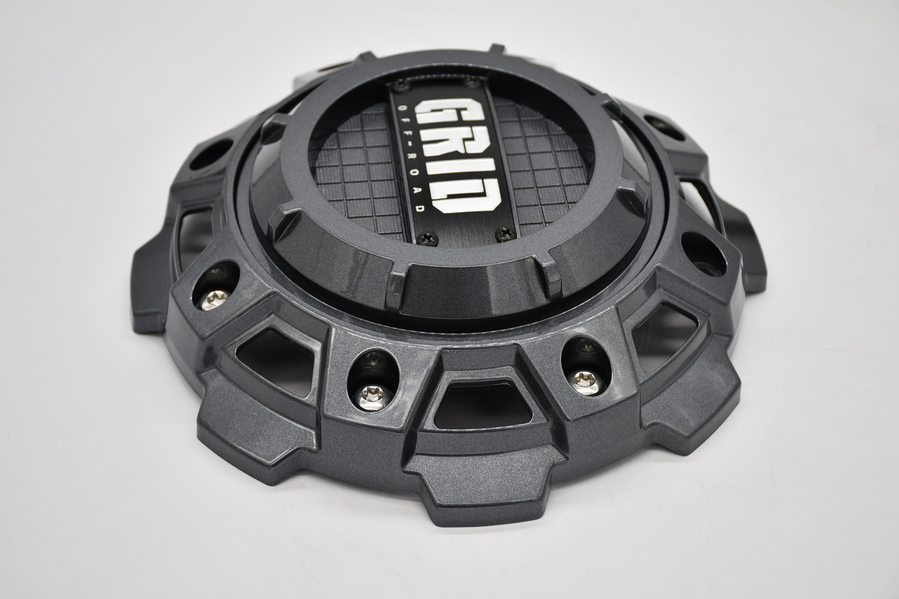 Gunmetal Grid Center  Cap