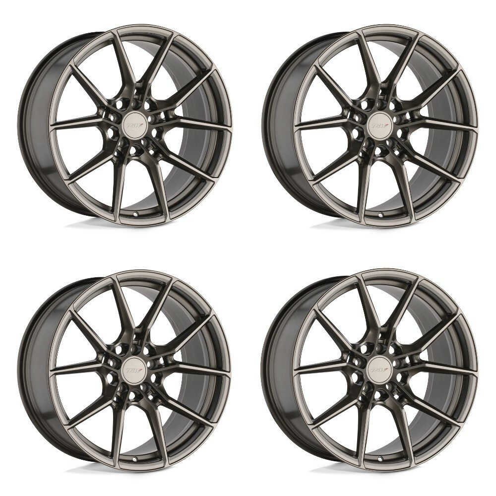 Set 4 TSW Neptune 20x8.5 5x4.25 Matte Bronze Wheels 20" 40mm Rims
