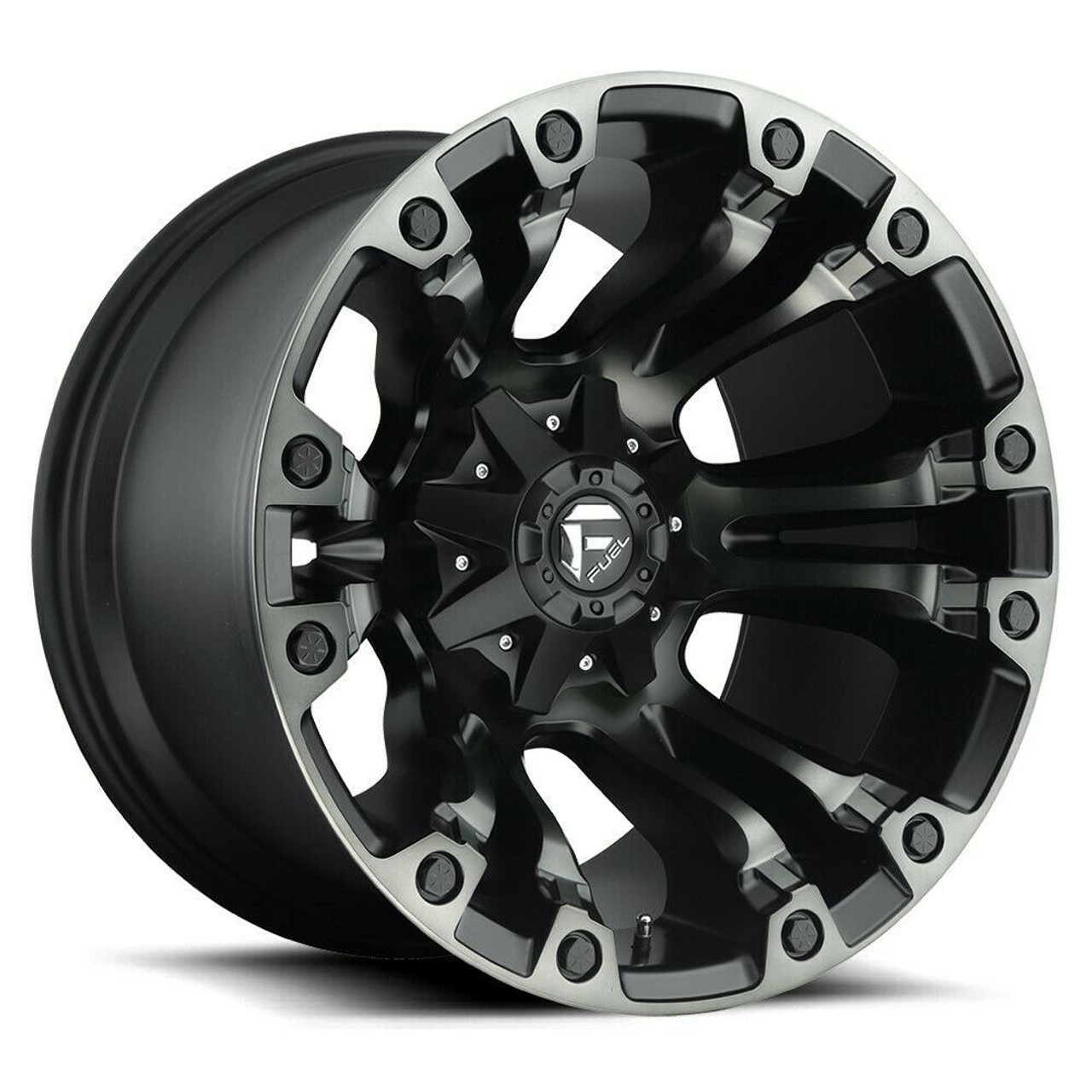 20" Fuel 1PC D569 Vapor 20x9 Matte Black Double Dark Tint 8x170 Wheel 20mm Rim