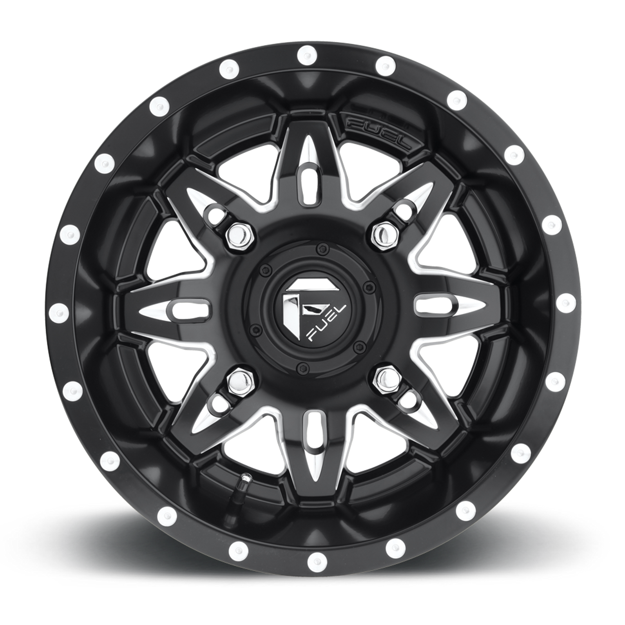 Fuel UTV D567 Lethal 15x7 4x156 Matte Black Milled Wheel 15" 13mm Rim