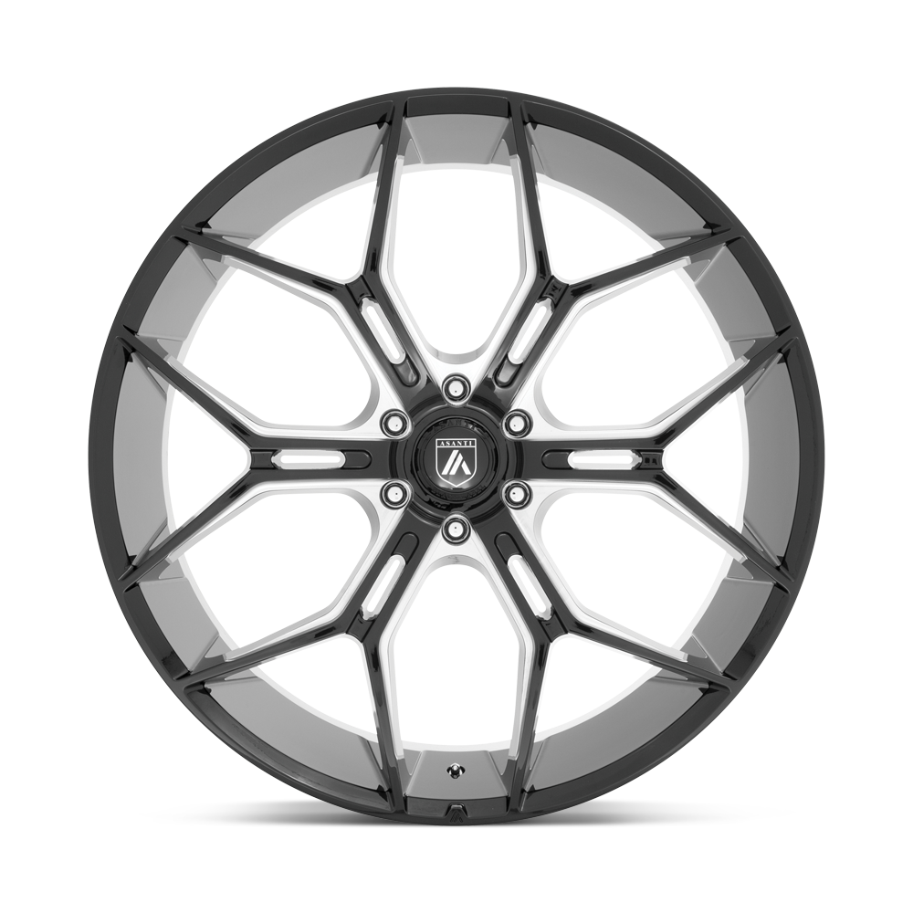 Asanti Black ABL-38 Monarch Truck 24x10 6x5.5 Gloss Black Milled Wheel 24" 20mm