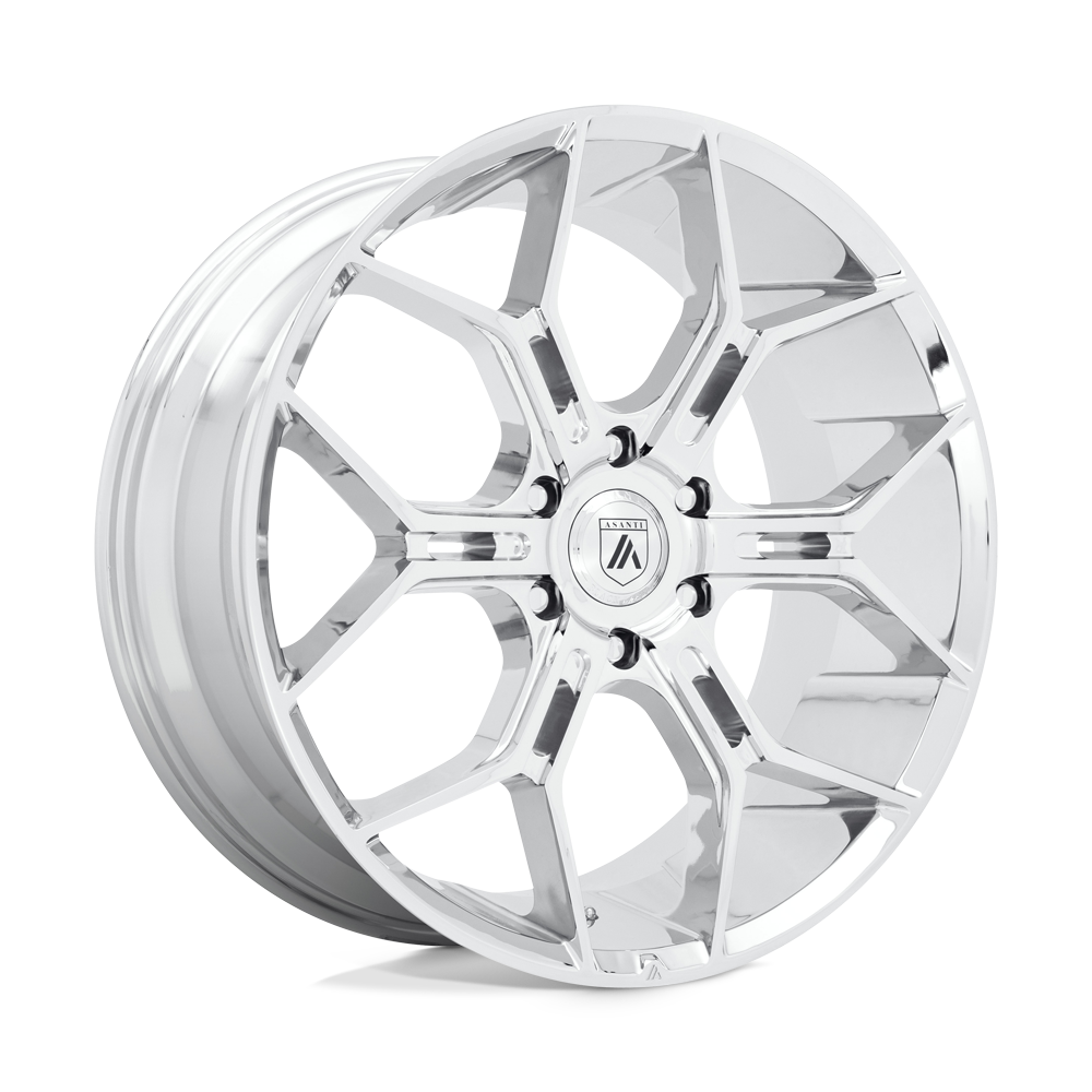 Asanti Black ABL-38 Monarch Truck 24x10 6x5.5 Chrome Wheel 24" 20mm For Nissan