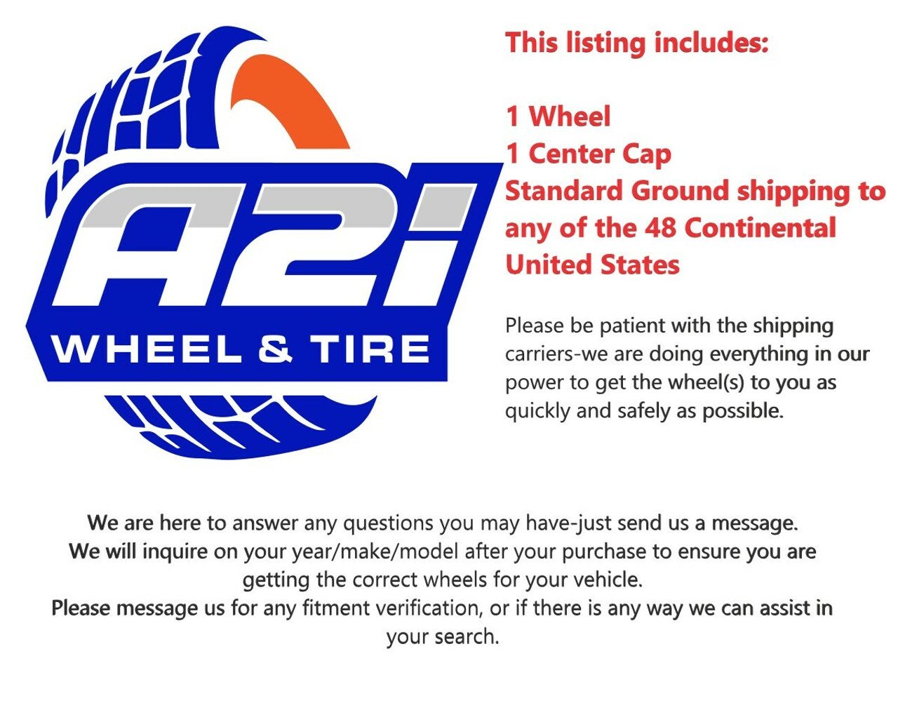 ATX AO403 Roulette 24.5x8.25 10x11.25 Polished - Front Wheel 24.5" 144mm Rim