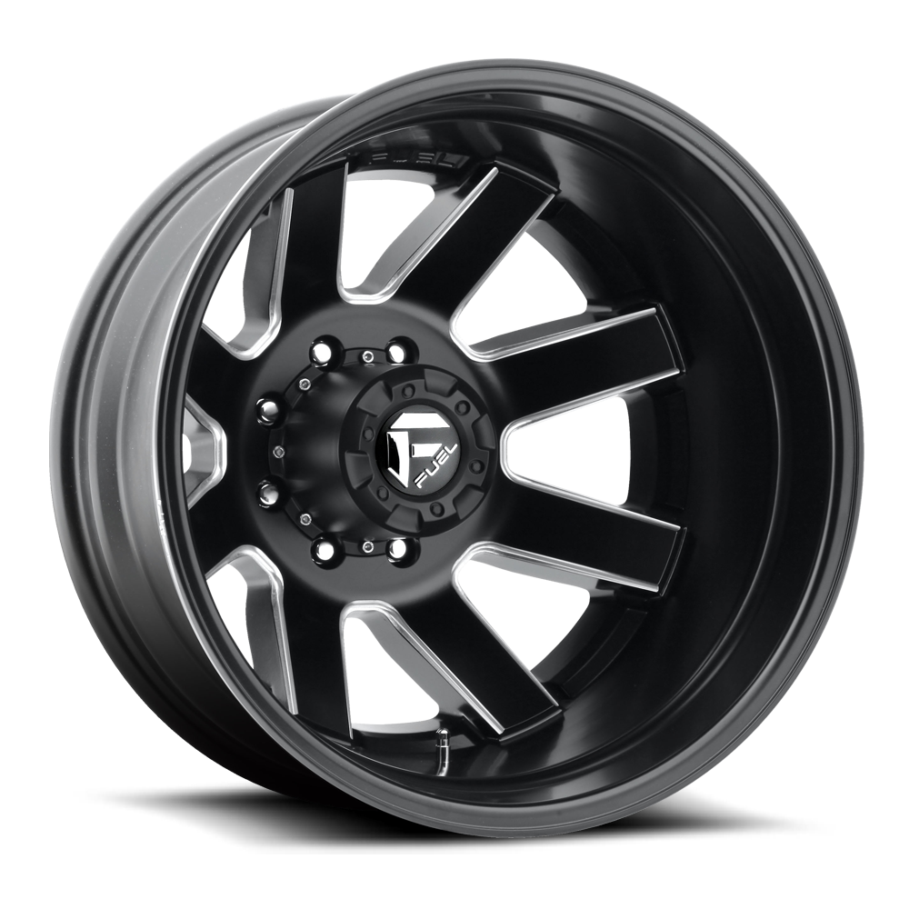 Fuel 1PC D538 Maverick 22x8.25 8x210 Matte Black Milled Wheel 22" -246mm Rim