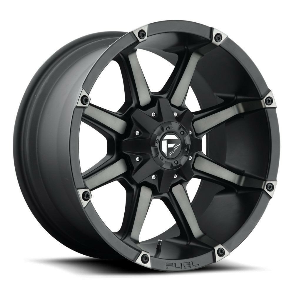 20" Fuel 1PC D556 Coupler 20x9 8x170 1mm Matte Black Double Dark Tint Wheel Rim