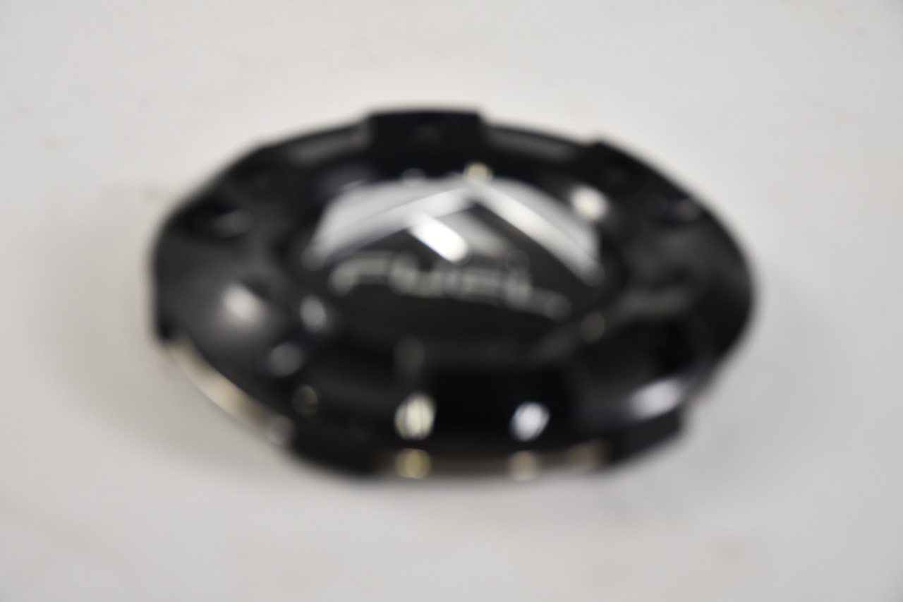 Fuel Glossy Black/Chrome logo Center Cap Hub Cap CAP447 4.25"