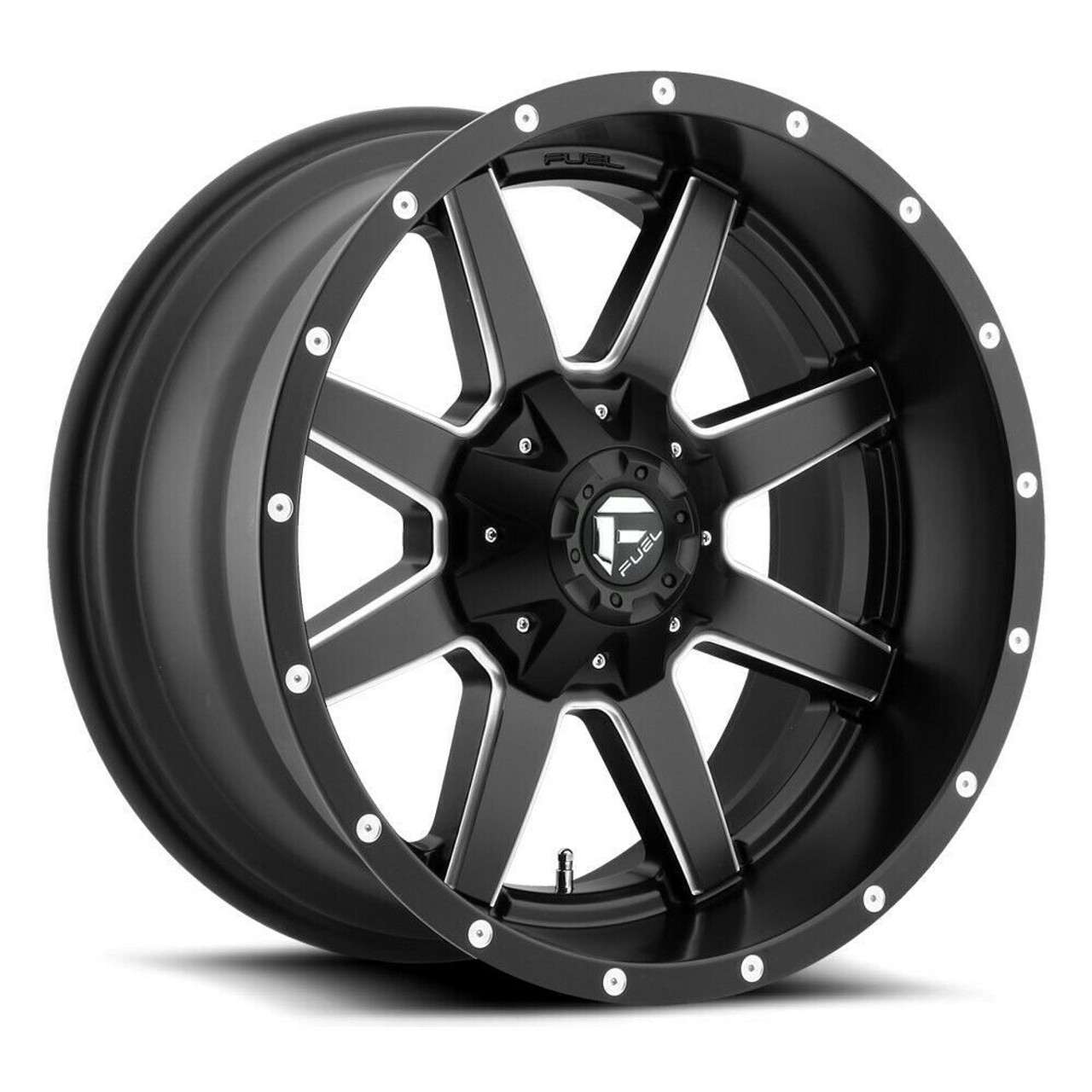 Fuel 1PC D538 Maverick 18x9 8x170 Matte Black Milled Wheel 18" 1mm Rim