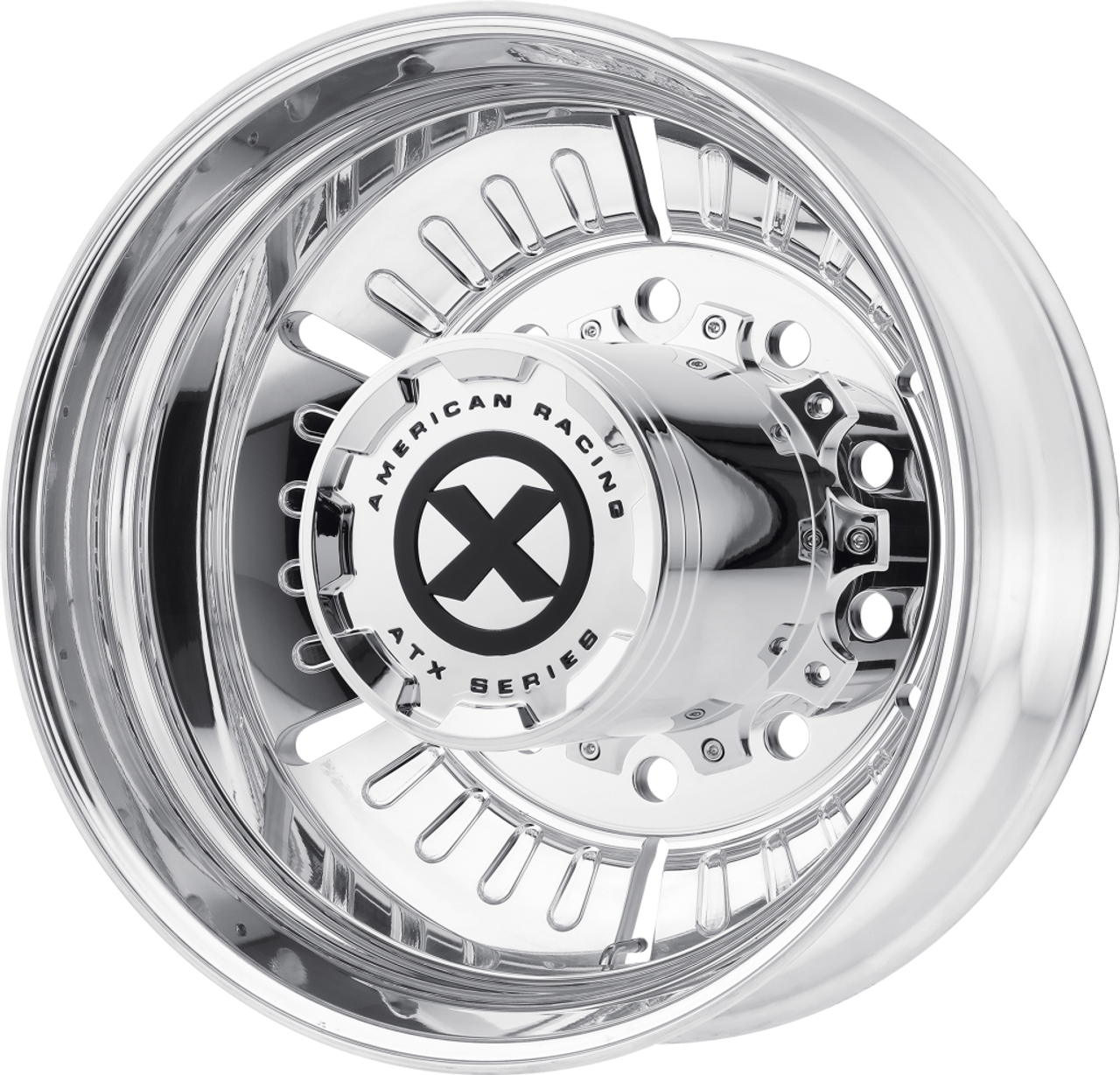 ATX AO403 Roulette 24.5x8.25 10x11.25 Polished - Rear Wheel 24.5" -168mm Rim