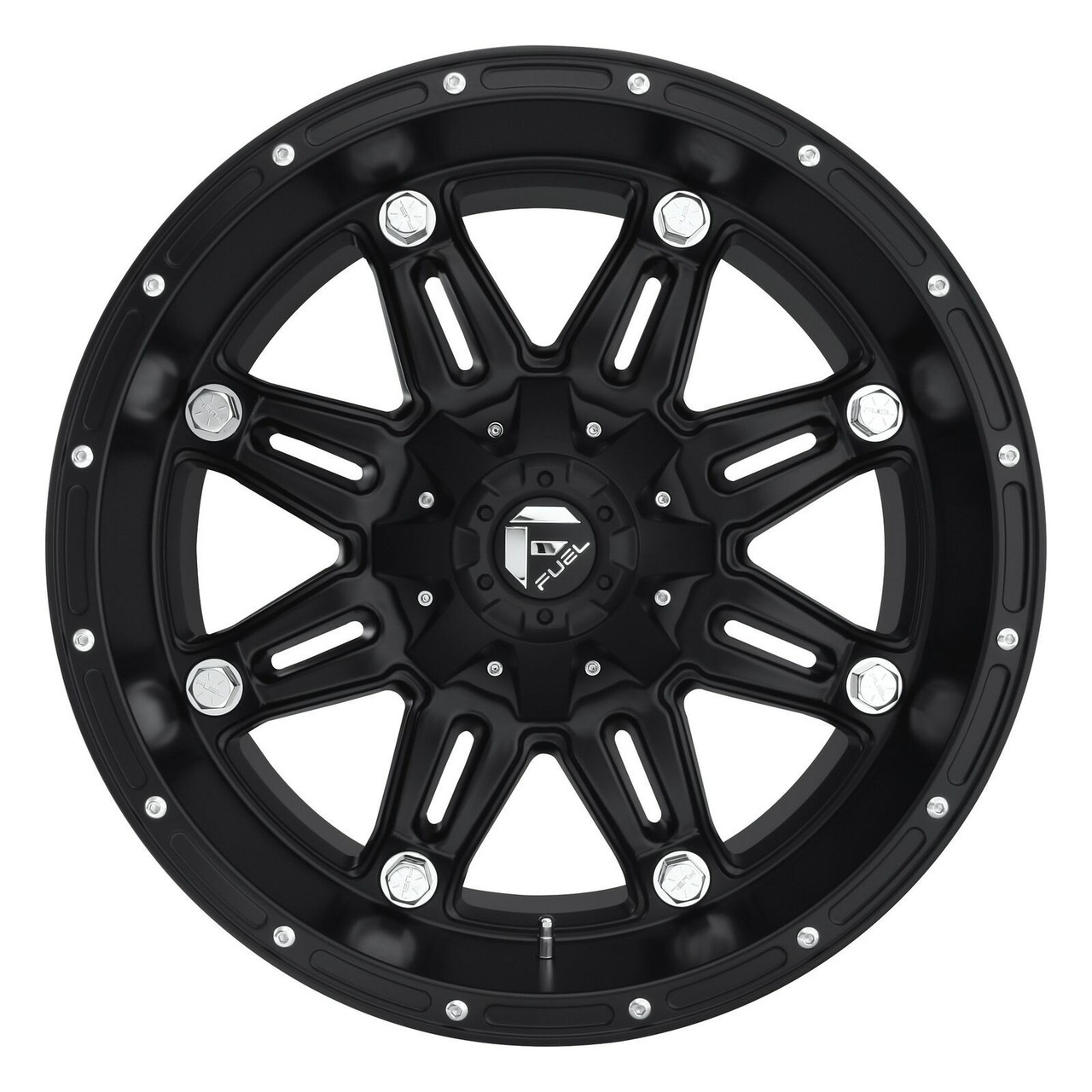 18" Fuel D531 Hostage 18x9 6x135 6x5.5 -12mm Matte Black Wheel Lifted Truck Rim