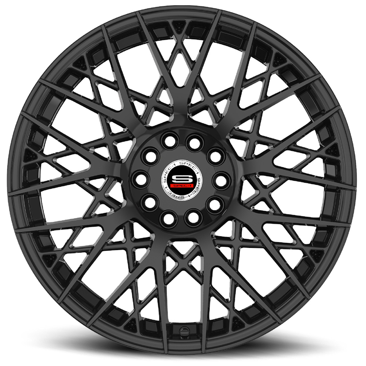 17" Spec-1 SP-53 Gloss Black Wheel 17x7.5 5x105 5x4.5 42mm Rim