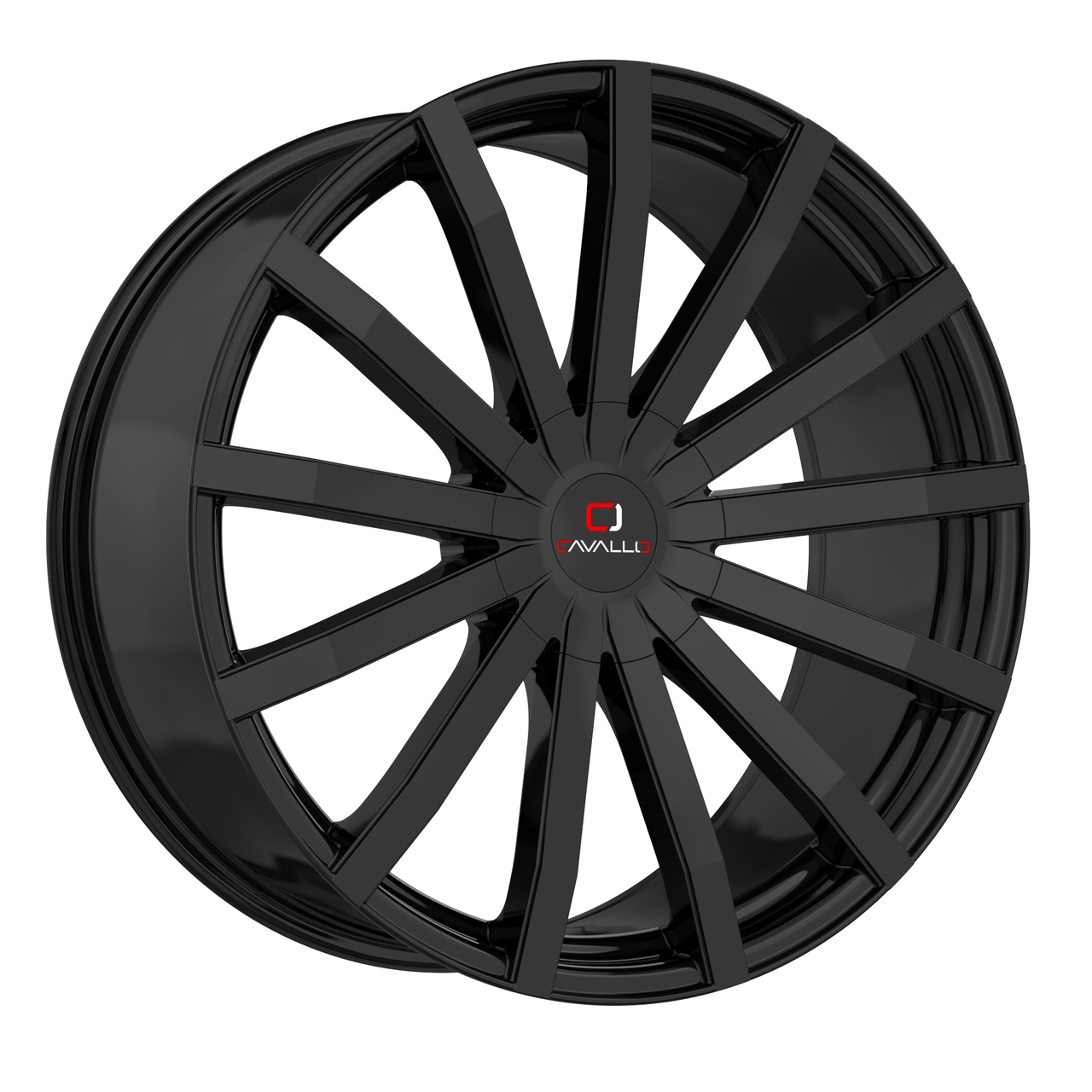 Set 4 18" Cavallo CLV-52 Gloss Black Wheels 18x8 5x4.5 5x120 35mm Rims