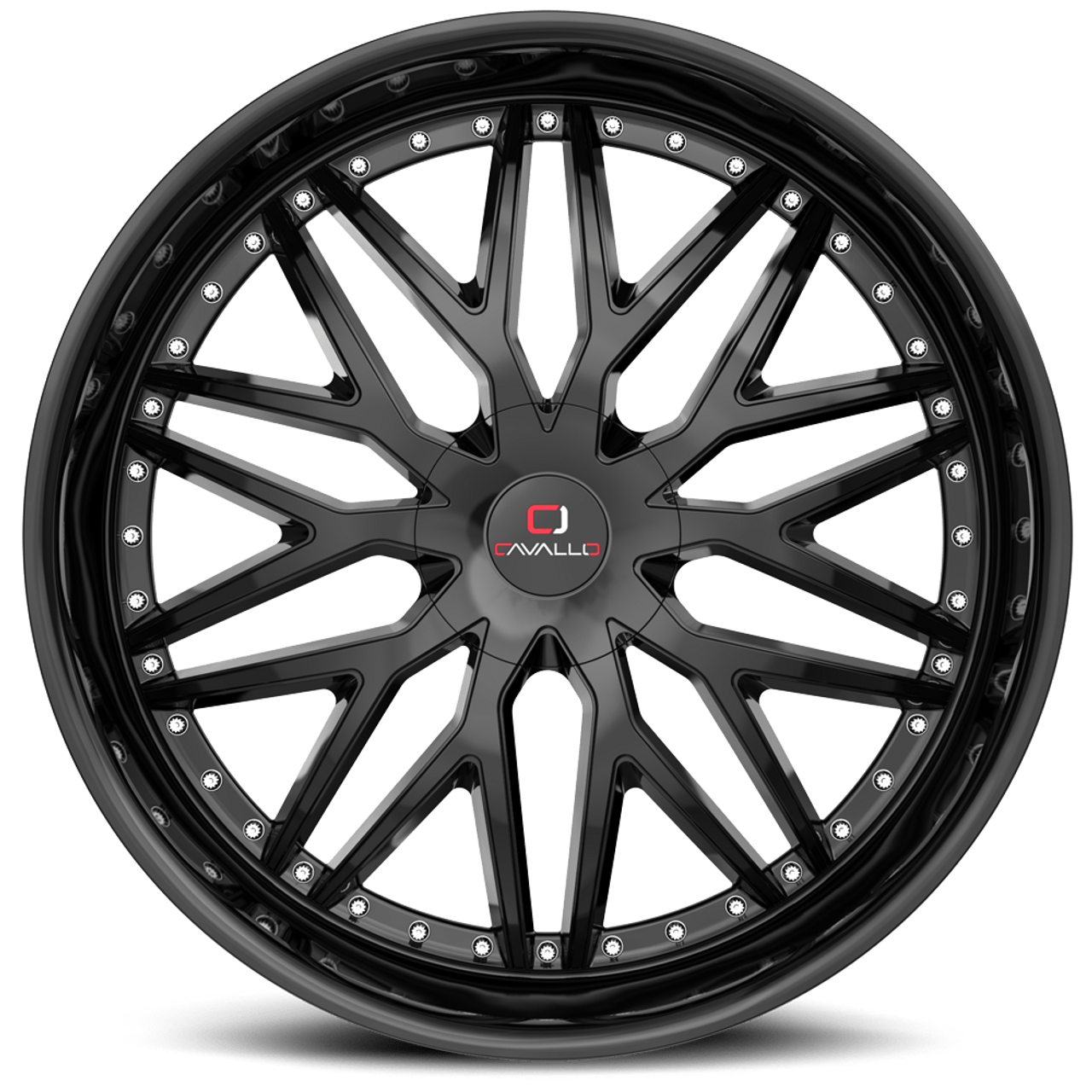 Set 4 18" Cavallo CLV-46 Gloss Black Wheels 18x8 5x100 5x4.5 35mm Rims