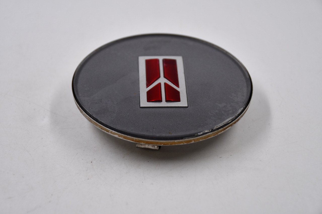 Oldsmobile Gray w/Chrome&Red Logo Wheel Center Cap Hub Cap OLDS/3.75 3.75"