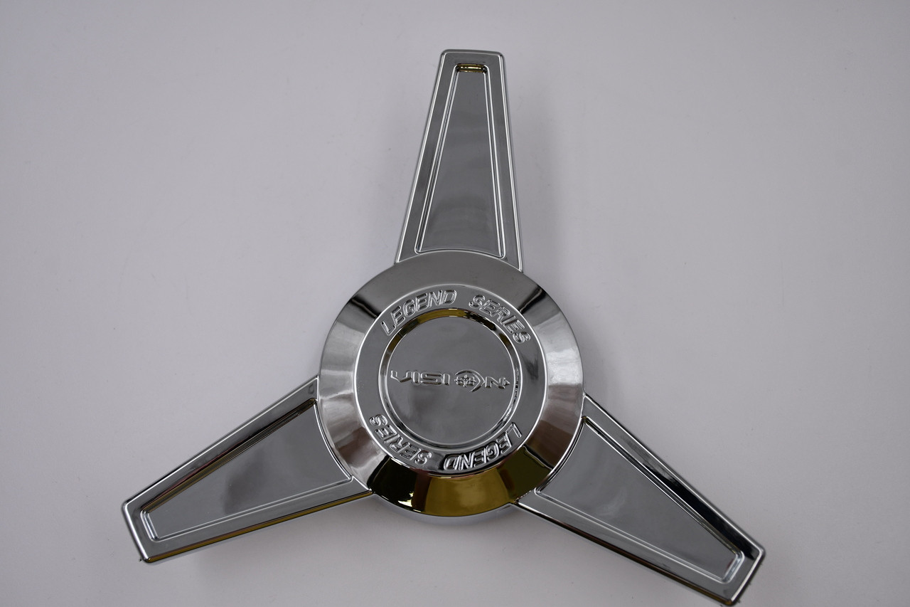 Vision Legend Series Chrome Wheel Center Cap Hub Cap C141-TS-V 3.5"
