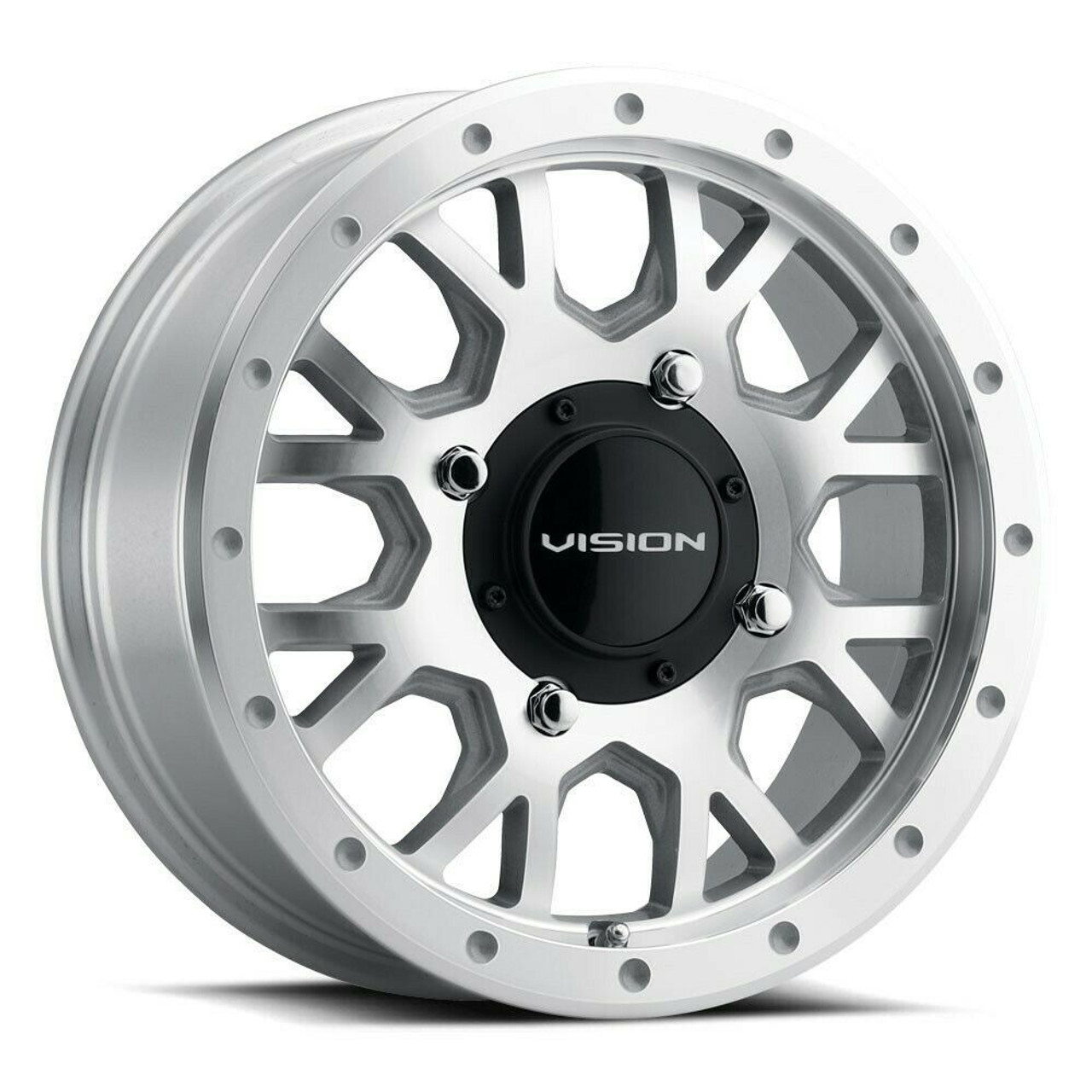15" Vision ATV GV8 Invader 15x6 Machined 4x110 Wheel 38mm Rim