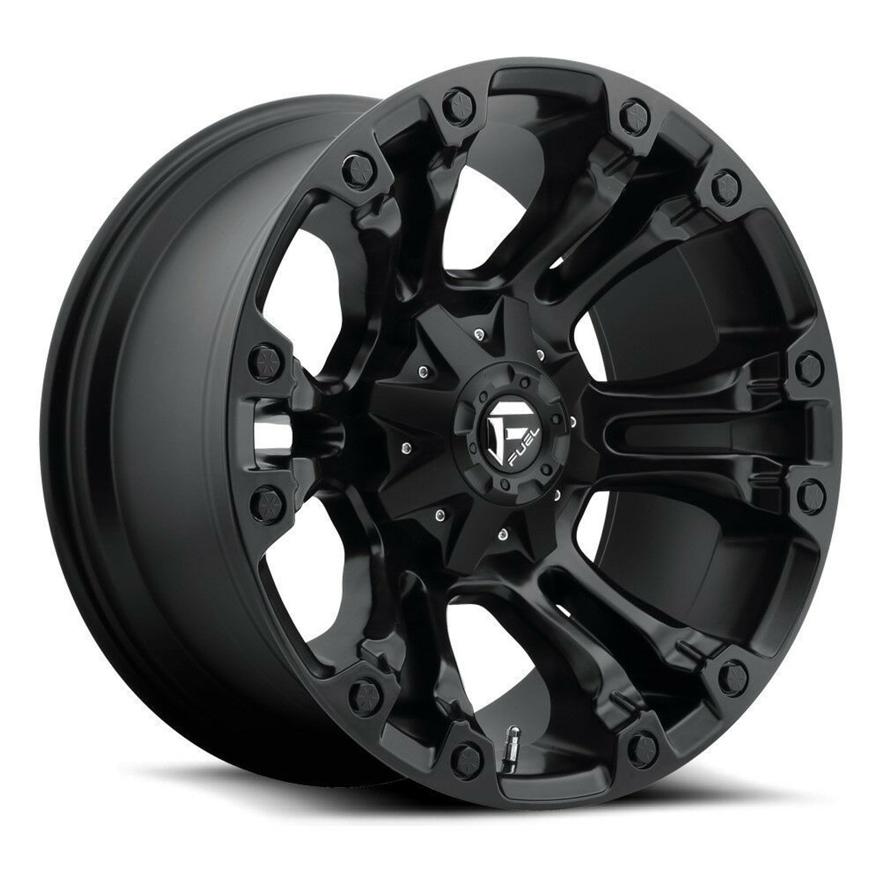 Fuel 1PC D560 Vapor 17x10 8x6.5 Matte Black Wheel 17" -18mm Rim For Chevy GMC