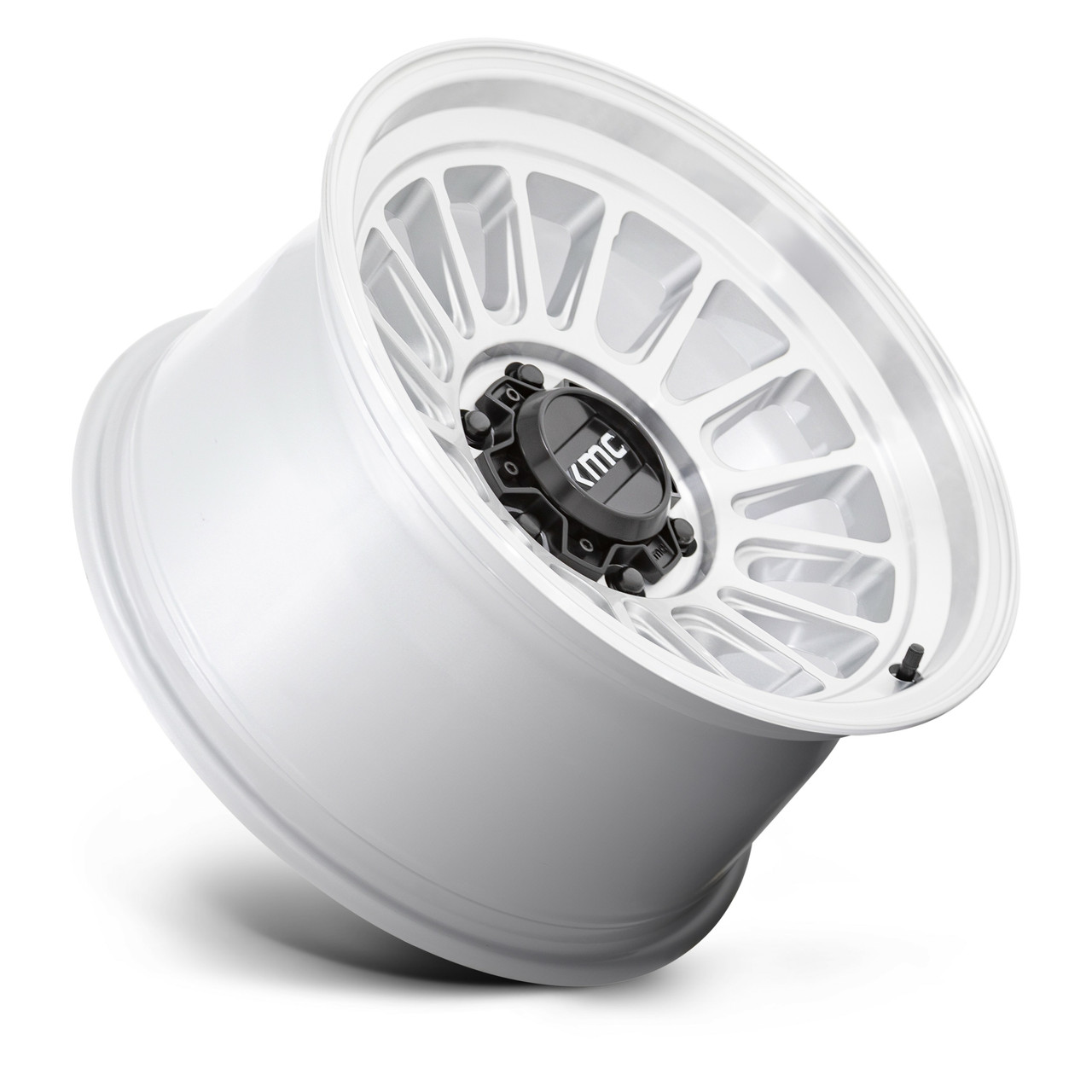 KMC KM724 Impact Ol 17x8.5 5x5.0 Silver Machined Wheel 17" 0mm Rim