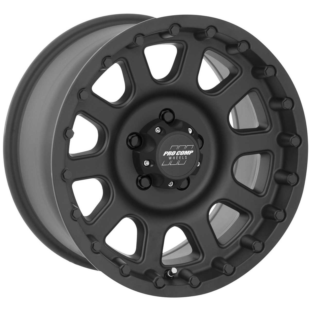 Pro Comp PA32 Bandido 16x8 5x4.5 Flat Black Wheel 16" 0mm Rim