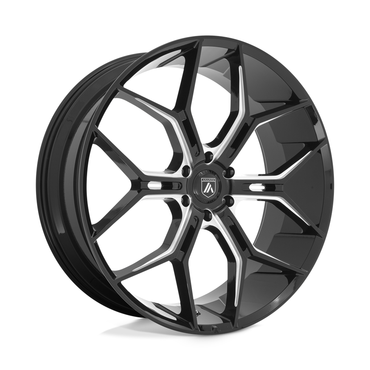 Asanti Black ABL-38 Monarch Truck 26x10 6x5.5 Gloss Black Milled Wheel 26" 20mm