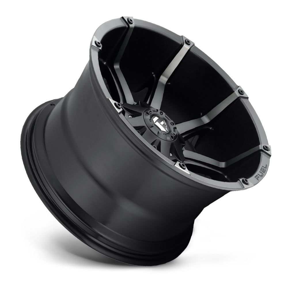 20" Fuel D556 Coupler 20x9 5x4.5 5x5 1mm Wheel Matte Black Double Dark Tint Rim