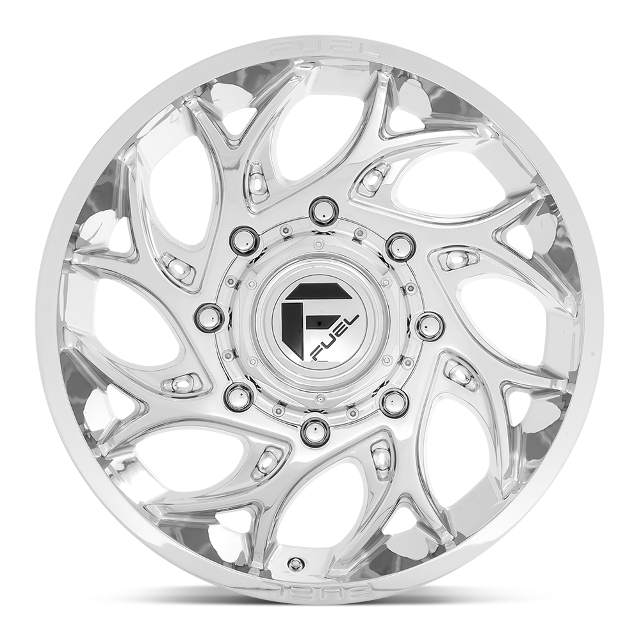 Fuel 1PC D740 Runner 22x8.25 8x210 Chrome Front Wheel 22" 105mm Rim