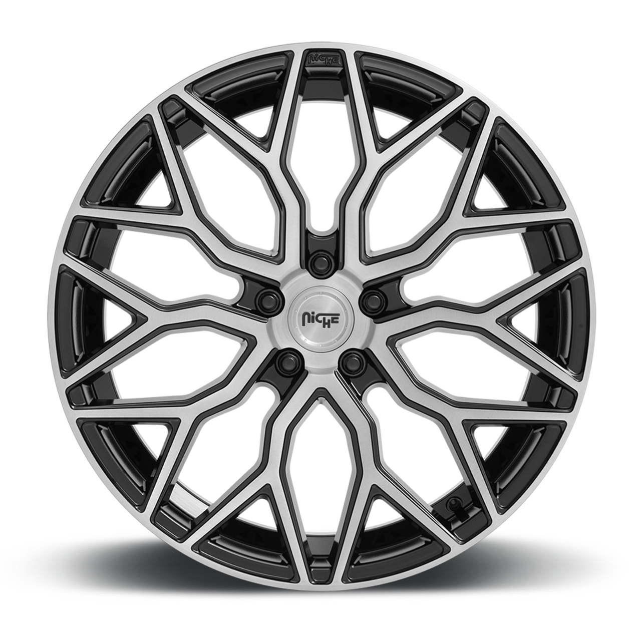 Set 4 Niche M262 Mazzanti 22x10 5x130 Black Brushed Face Wheels 22" 30mm