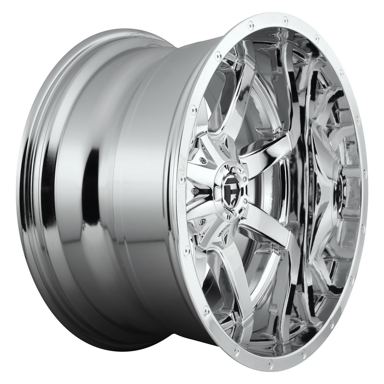 20" Fuel 1PC D536 Maverick 20x10 5x4.5 5x5 Chrome Plated Wheel -18mm Lifted Rim