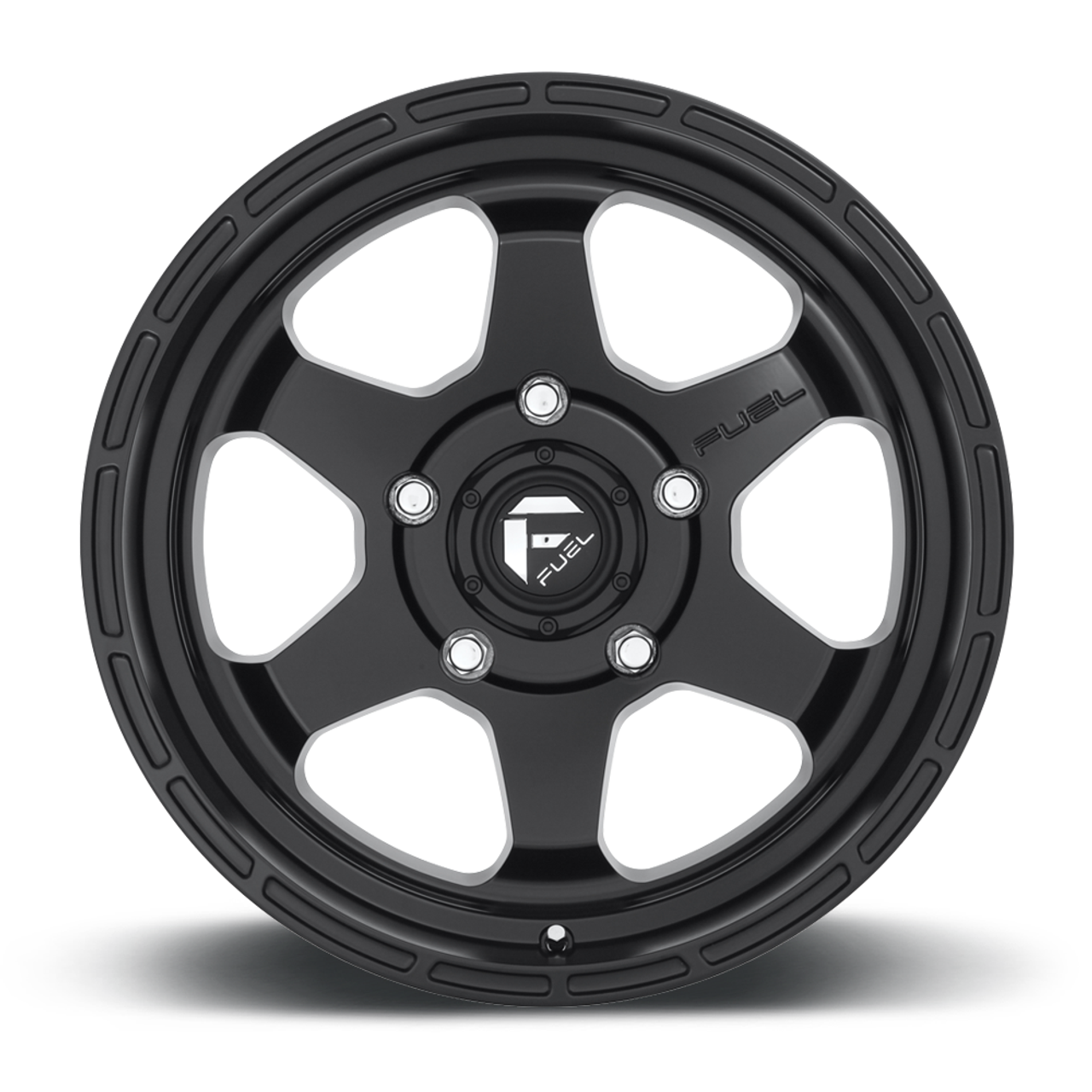 Fuel 1PC D664 Shok 17x10 6x5.5 Matte Black Wheel 17" -18mm Rim