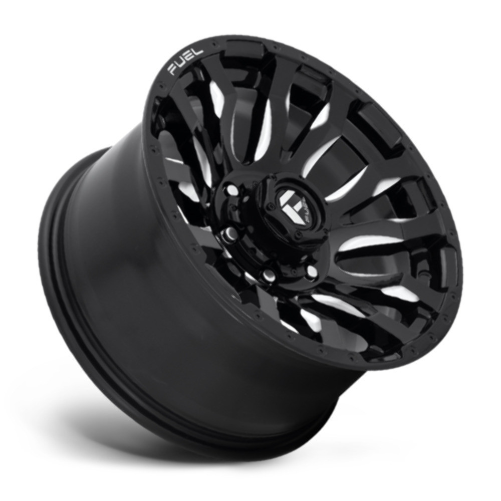 22" Fuel 1PC D673 Blitz 22x10 6x135 Gloss Black Milled Wheel -18mm Lifted Rim