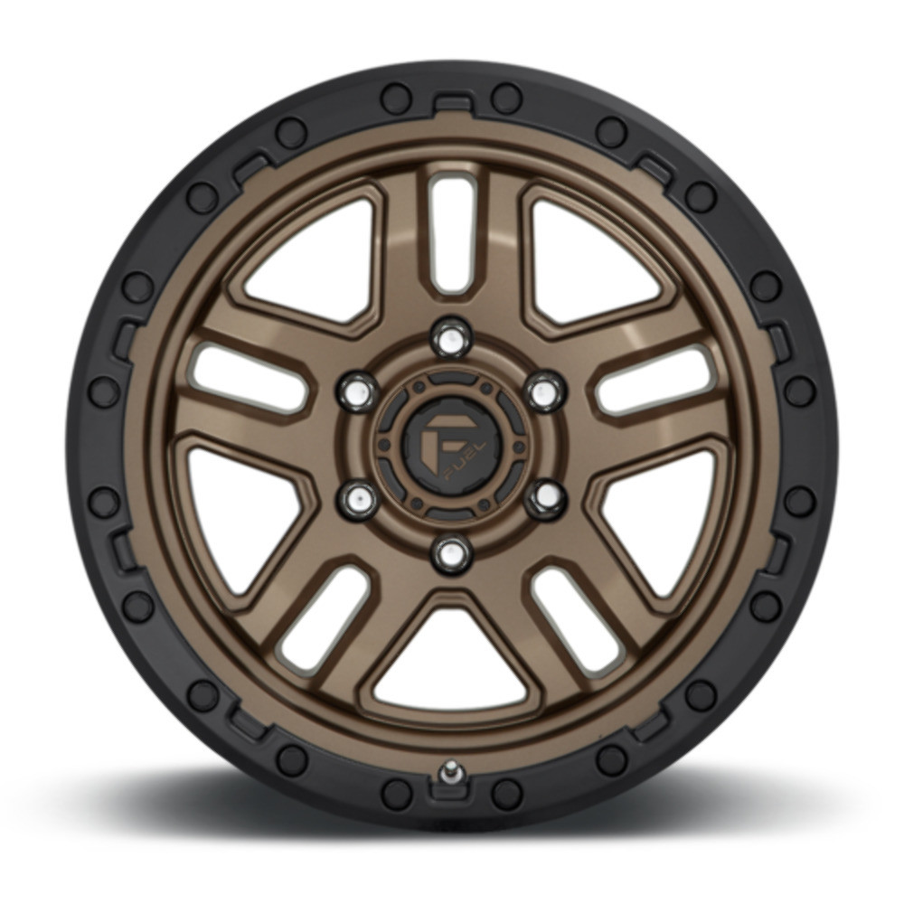 17" Fuel D702 Ammo 17x9 6x5.5 1mm Matte Bronze Black Bead Ring Wheel Truck Rim